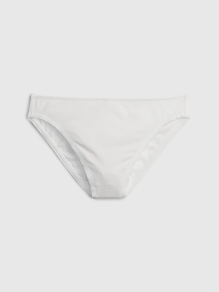 Organic Stretch Cotton Mid Rise Bikini Brief