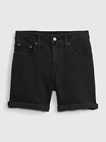 5" Mid Rise Girlfriend Shorts