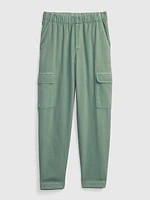 Mid Rise Twill Cargo Pants