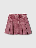 Gap × American Girl Kids Pleated Denim Skirt