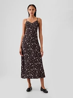 Pintuck Midi Dress