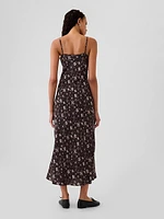 Pintuck Midi Dress