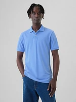 Washed Pique Polo Shirt