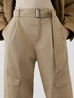 High Rise Cargo Baggy Trousers