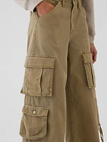 Mid Rise Relaxed Cargo Pants