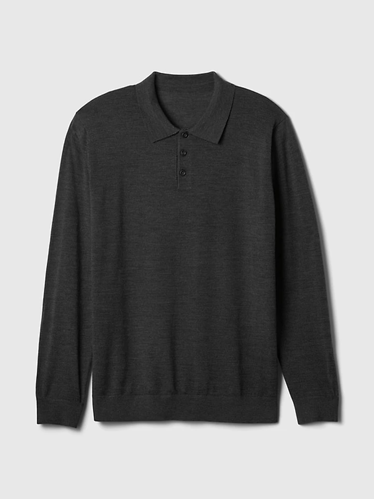 Merino Polo Sweater