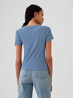 Modern Rib Cropped T-Shirt