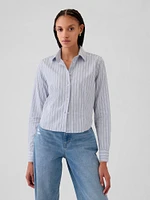 Organic Cotton Cropped Shirt