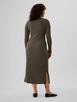 Rib Sweater Maxi Dress