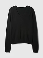 CashSoft V-Neck Sweater