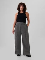 High Rise Cargo Baggy Trousers