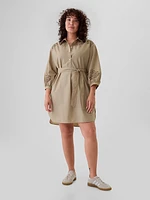 Eyelet Mini Shirtdress