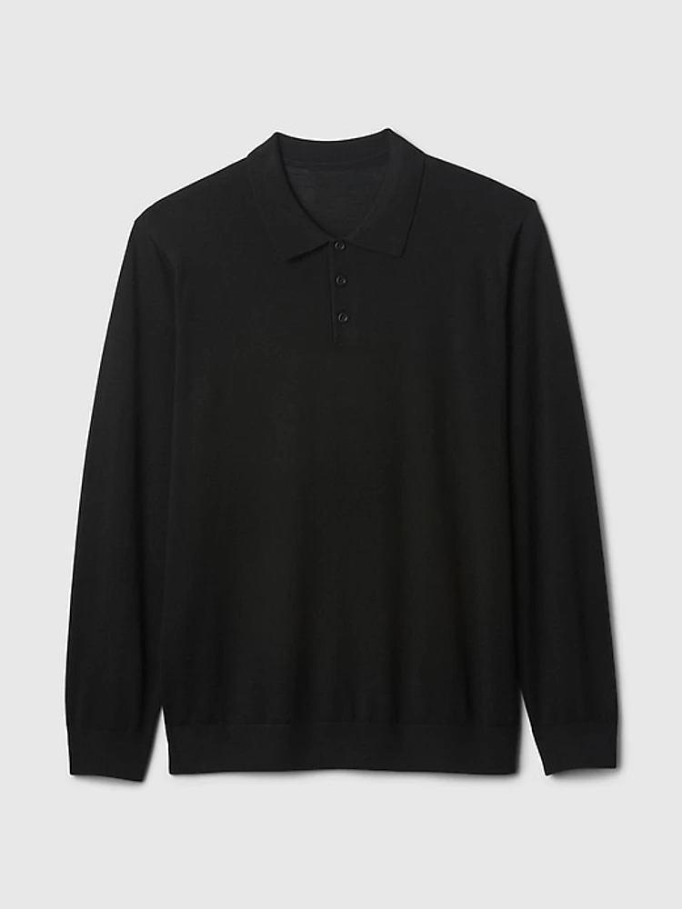 Merino Polo Sweater