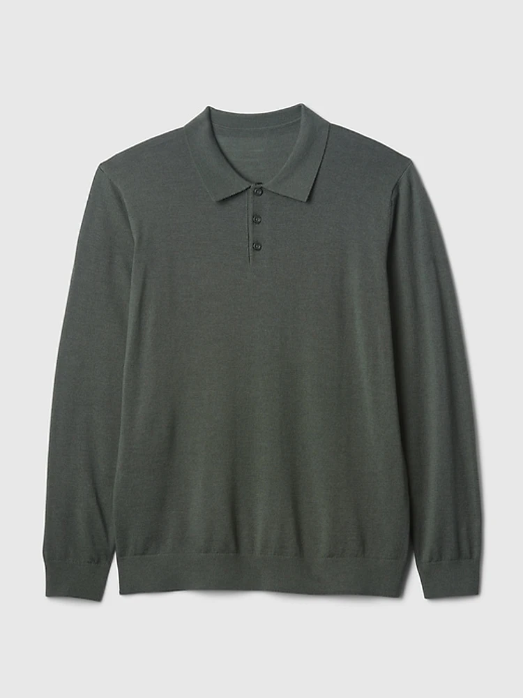 Merino Polo Sweater