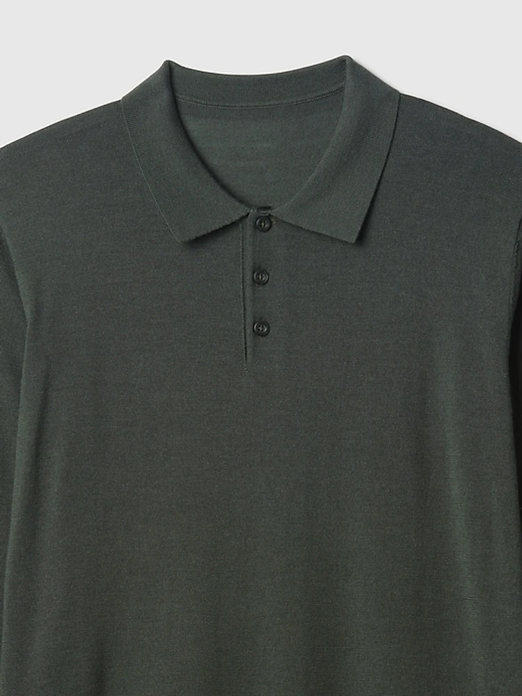 Merino Polo Sweater