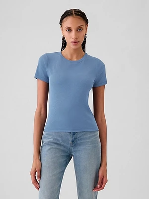 Modern Rib Cropped T-Shirt