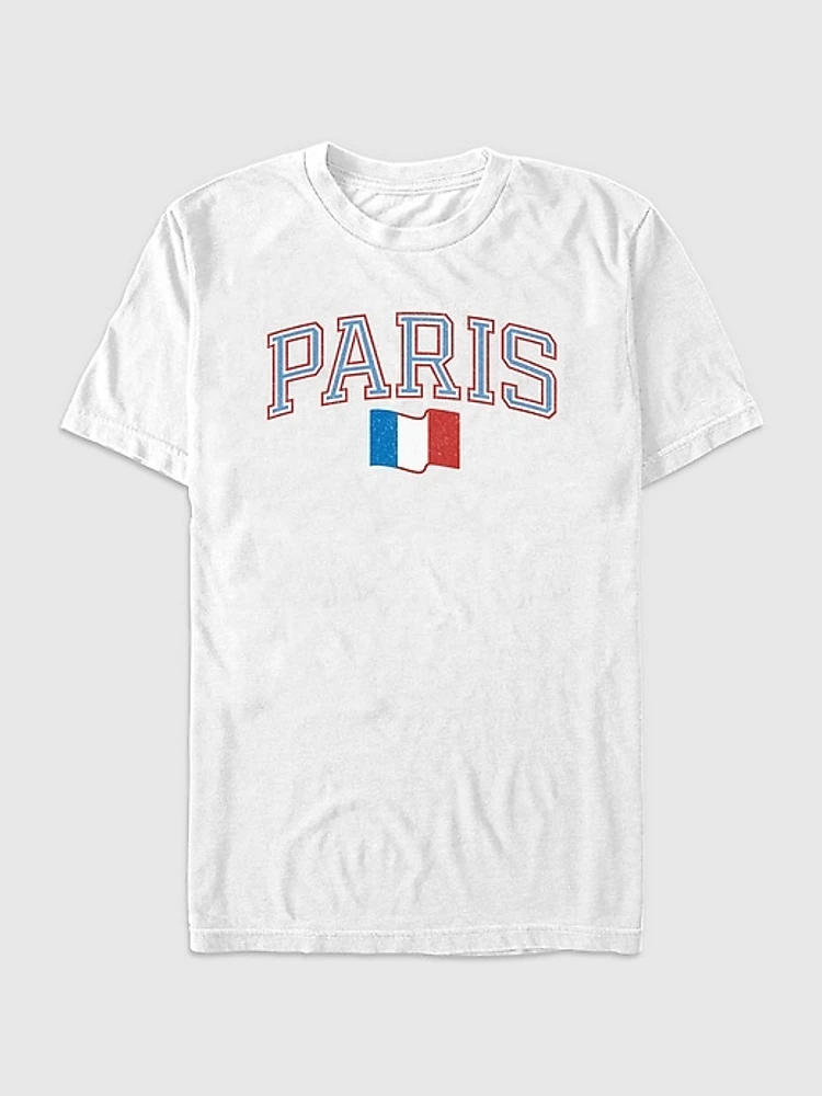 Paris France Collegiate Graphic Tee