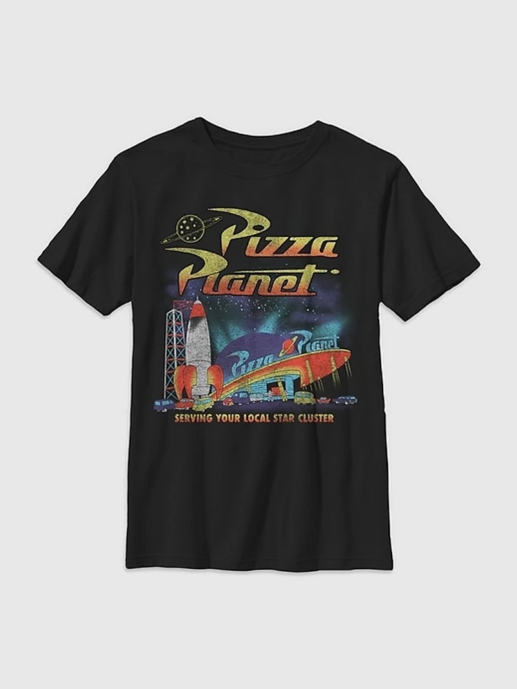 Kids Toy Story Pizza Planet Graphic Tee