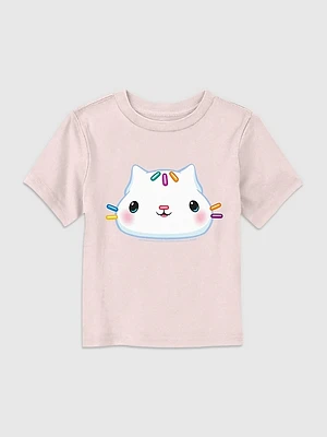 Toddler Gabbys Dollhouse Cakey Big Face Graphic Tee