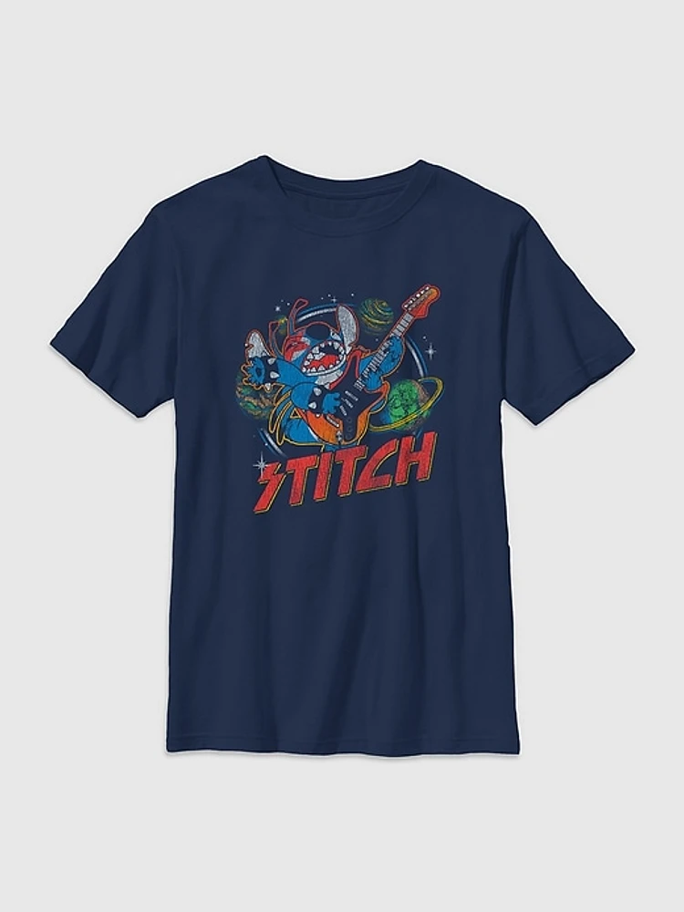 Kids Lilo and Stitch Rock Roll Graphic Tee