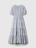 Tiered Maxi Shirtdress