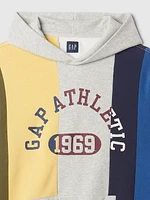 Colorblock Athletic Logo Hoodie