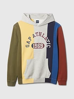 Colorblock Athletic Logo Hoodie