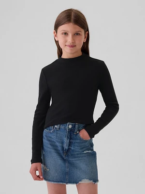 Kids Rib Mockneck T-Shirt