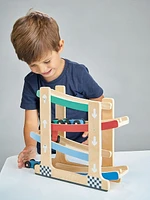 Wooden Ramp Race Car Toddler Toy