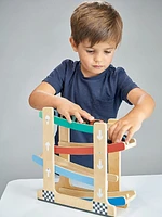 Wooden Ramp Race Car Toddler Toy