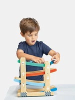 Wooden Ramp Race Car Toddler Toy