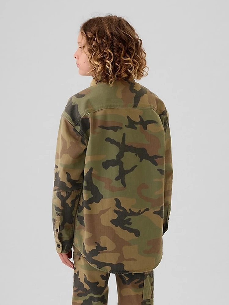 Kids Camo Utility Shirt