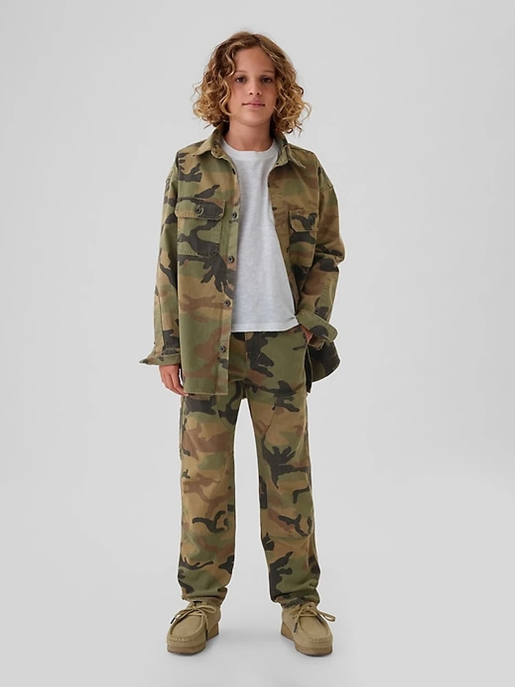 Kids Camo Utility Shirt