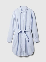 Organic Cotton Oxford Mini Shirtdress