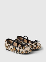 babyGap Sherpa Leopard Ballet Flats