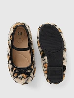 babyGap Sherpa Leopard Ballet Flats