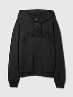 Heavyweight Athletic Logo Full-Zip Hoodie