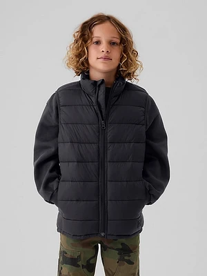 Kids Recycled Lightweight Puffer Vest