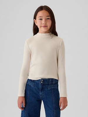 Kids Rib Mockneck T-Shirt