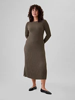 Rib Sweater Maxi Dress