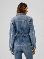 UltraSoft Belted Denim Jacket