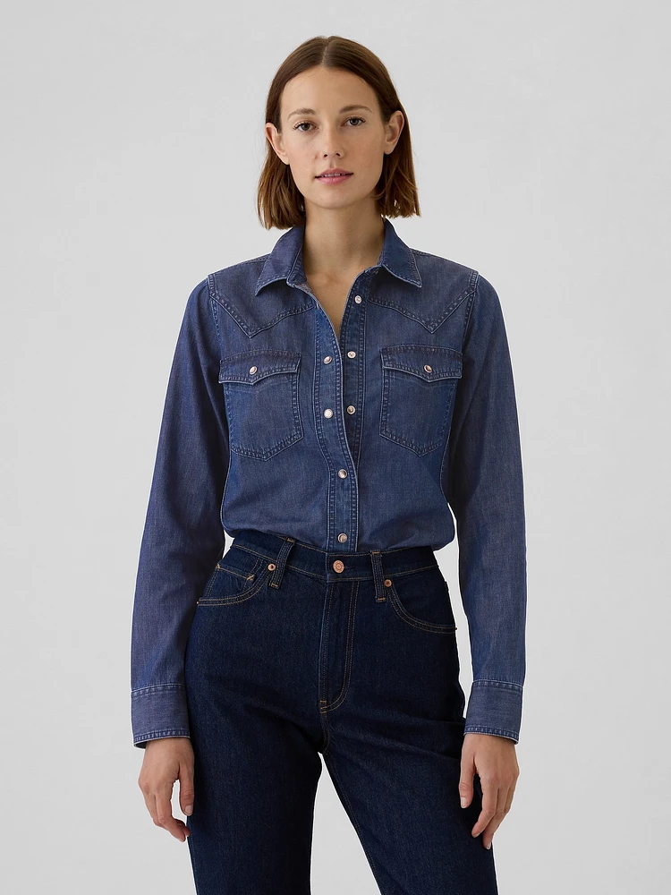 Denim Western Shirt