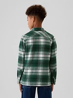 Kids Organic Cotton Flannel Shirt