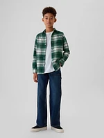 Kids Organic Cotton Flannel Shirt