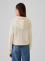 Kids Cable-Knit Cropped Sweater