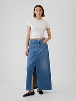 UltraSoft Denim Maxi Skirt