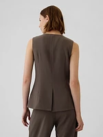 Longline Twill Vest