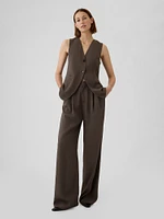 Longline Twill Vest