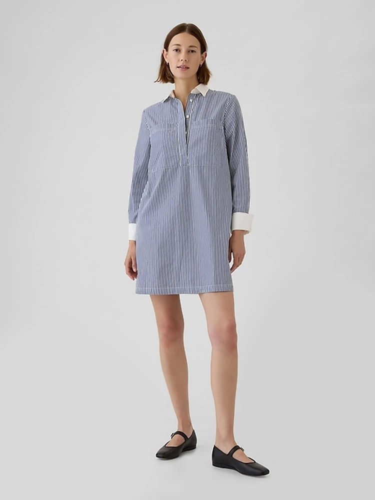 Organic Cotton Mini Shirtdress