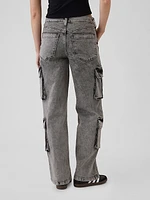 Mid Rise ’90s Loose Cargo Jeans